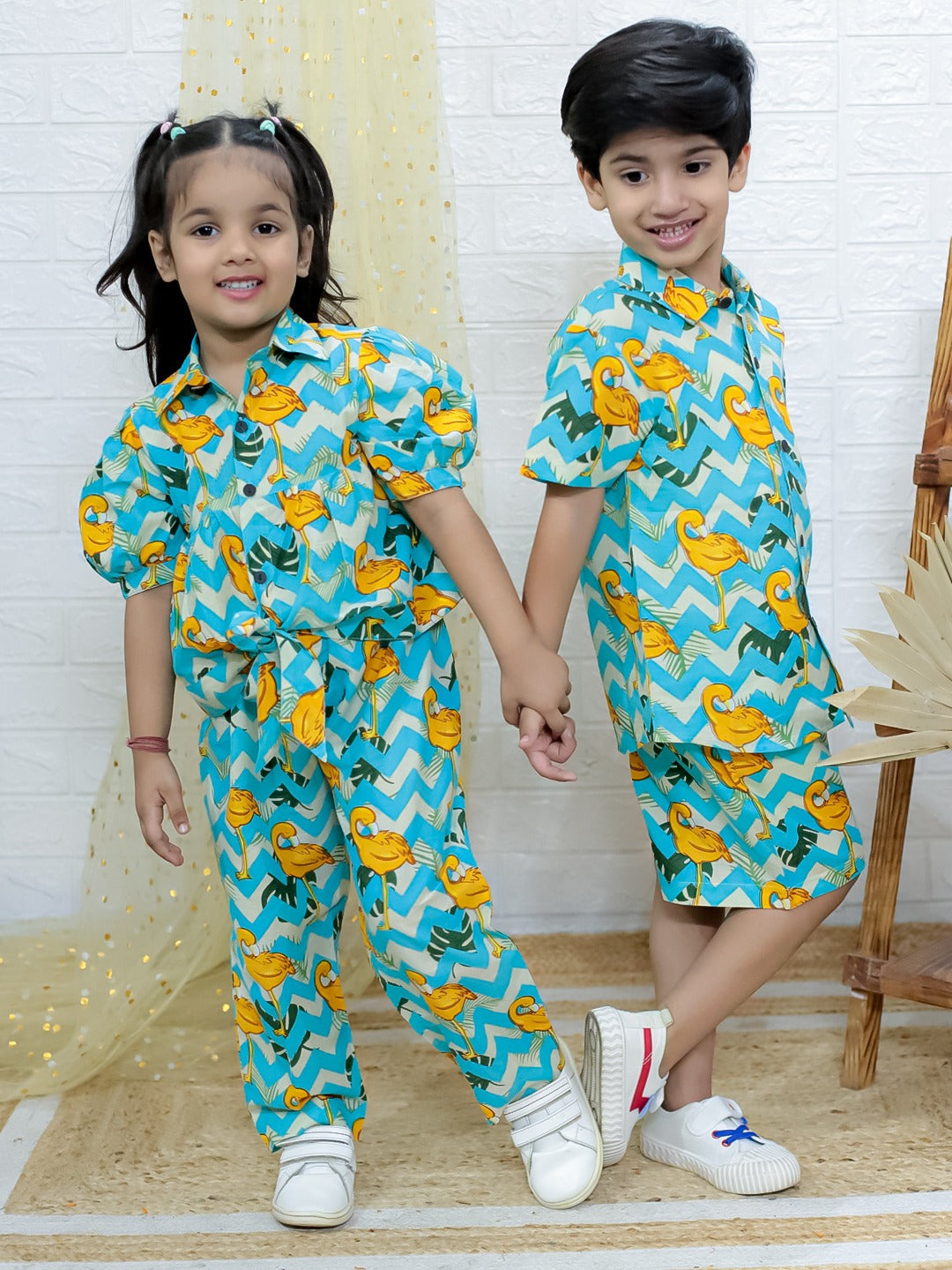 π Styling Siblings Together: Matching Outfits for Double Cuteness